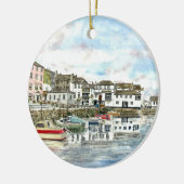 'Falmouth Inner Harbour' Keramisch Ornament (Links)