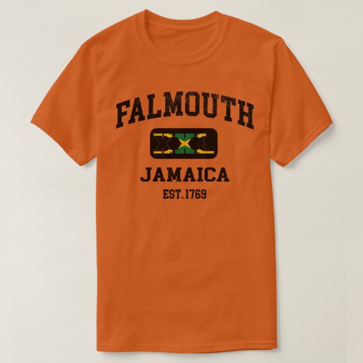 Falmouth Jamaica XXL Atletisch ontwerp T-shirt (Design voorkant)