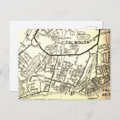 Falmouth, MA  Kaart (Voorkant / Achterkant)