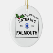 Falmouth MA Keramisch Ornament (Rechts)