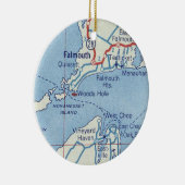 Falmouth MA  Map Keramisch Ornament (Rechts)