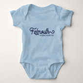 Falmouth Massachusetts Baby Bodysuit (Voorkant)