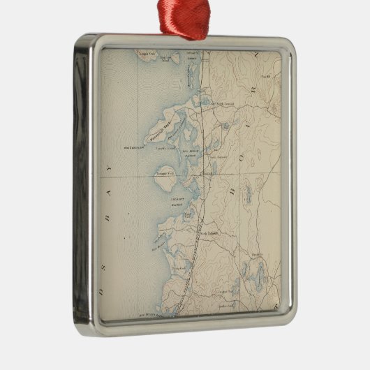 Falmouth, Massachusetts Metalen Ornament (Rechts)