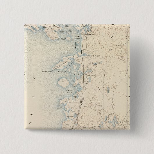 Falmouth, Massachusetts Vierkante Button 5,1 Cm (Voorkant)