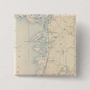 Falmouth, Massachusetts Vierkante Button 5,1 Cm