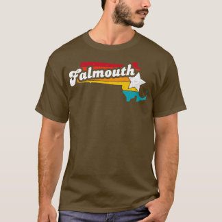 Falmouth Massachusetts Vintage Vervallen Souvenir T-shirt