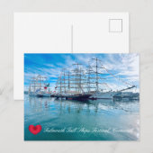 FALMOUTH TALL SHIPS FESTIVAL Cornwall Foto Briefkaart (Voorkant / Achterkant)