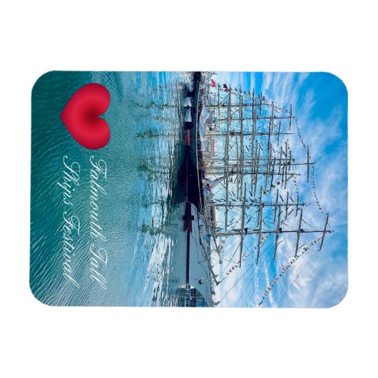 FALMOUTH TALL SHIPS FESTIVAL Cornwall Foto Magneet (Horizontaal)