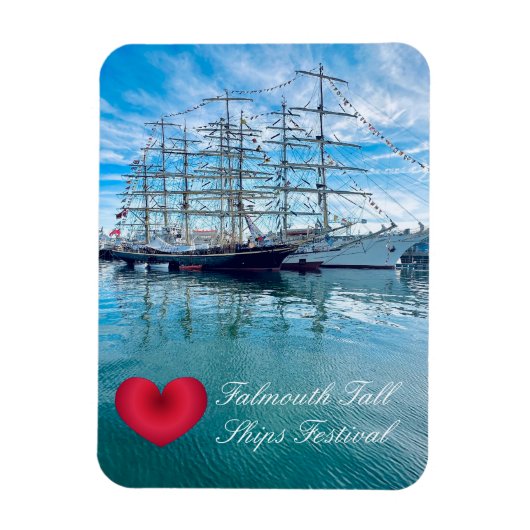 FALMOUTH TALL SHIPS FESTIVAL Cornwall Foto Magneet (Verticaal)