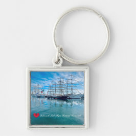 FALMOUTH TALL SHIPS FESTIVAL Cornwall Foto Sleutelhanger