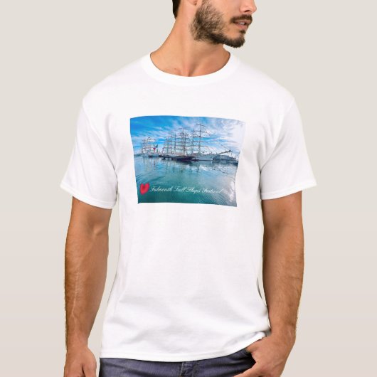 FALMOUTH TALL SHIPS FESTIVAL Cornwall Foto T-shirt (Voorkant)