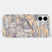 Falmouth toile moerbei zand Case-Mate iPhone case (Achterkant (horizontaal))