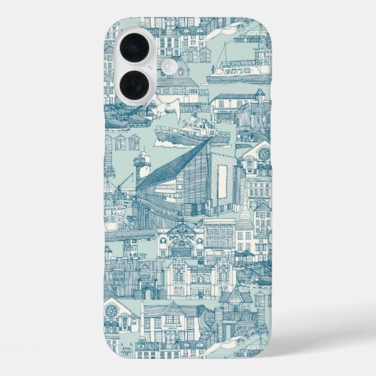 Falmouth toile pauw zee Case-Mate iPhone case (Achterkant)