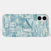 Falmouth toile pauw zee Case-Mate iPhone case (Achterkant (horizontaal))