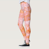 Falsa pele de salmão, com partes clareadas leggings (Links)