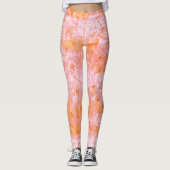 Falsa pele de salmão, com partes clareadas leggings (Voorkant)