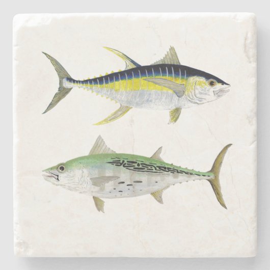 False Albacore en geelvintonijn Onderzetter (Voorkant)