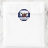 False Christus (Obama) Ronde Sticker (Tas)