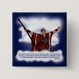 False Christus (Obama) Vierkante Button 5,1 Cm