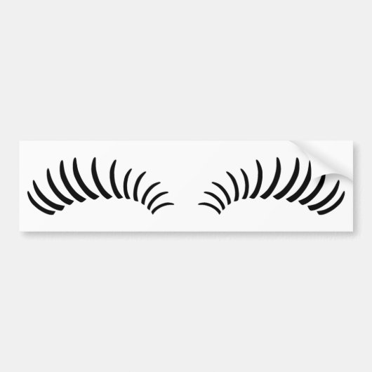 False Eye Lashes Bumpersticker (Voorkant)