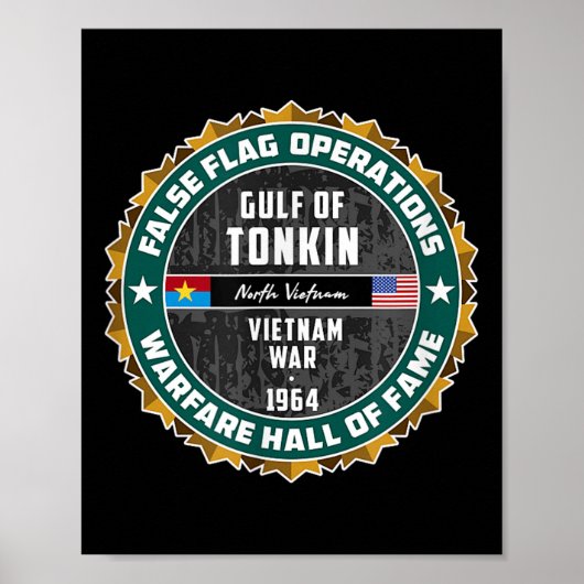 False Flag Operation Warfare Strategie Golf Tonkin Poster (Voorkant)