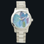 False Indigo I Horloge<br><div class="desc">Floral</div>