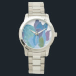 False Indigo I Horloge<br><div class="desc">Floral</div>