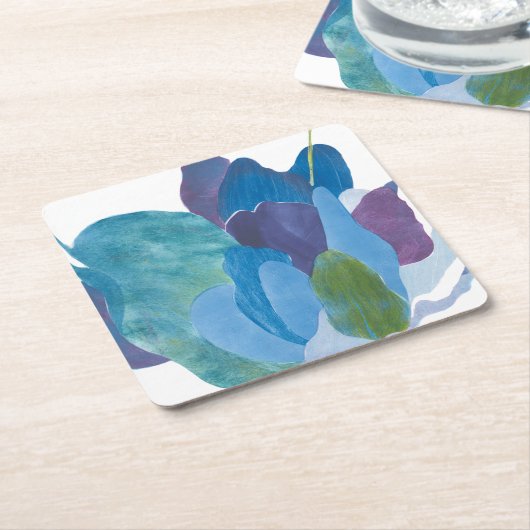 False Indigo I Kartonnen Onderzetters (Schuin)