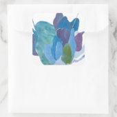 False Indigo I Vierkante Sticker (Tas)