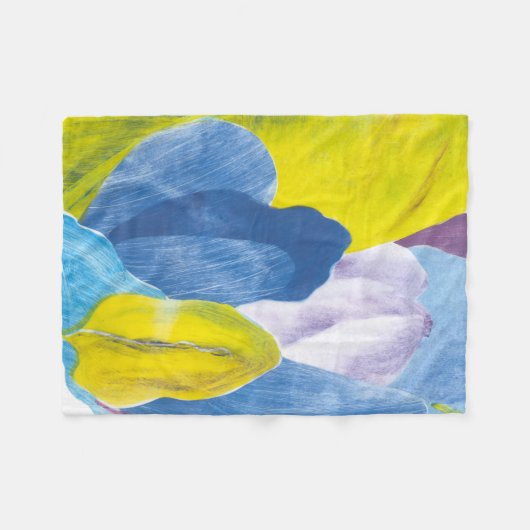 False Indigo III Fleece Deken (Voorkant (Horizontaal))