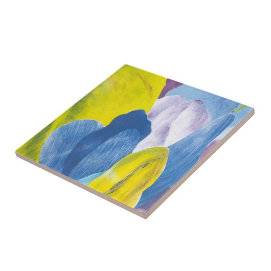 False Indigo III Tegeltje (Zijkant)