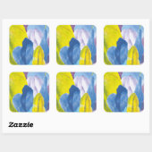 False Indigo III Vierkante Sticker (Vel)