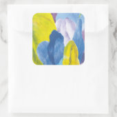 False Indigo III Vierkante Sticker (Tas)