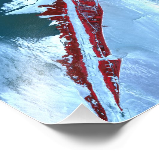 False kleurensatelliet foto afdruk (Hoek)