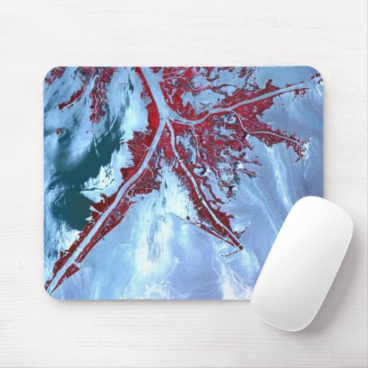 False kleurensatelliet muismat (Met muis)