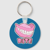 False Teeth Dentures Bite Sleutelhanger (Voorkant)