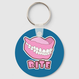 False Teeth Dentures Bite Sleutelhanger