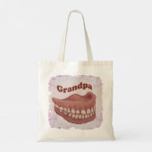 False Teeth Grandpa Tote Bag (Achterkant)