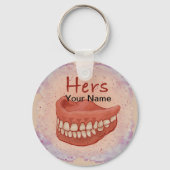 False Teeth Oma custom sleutelhanger (Voorkant)