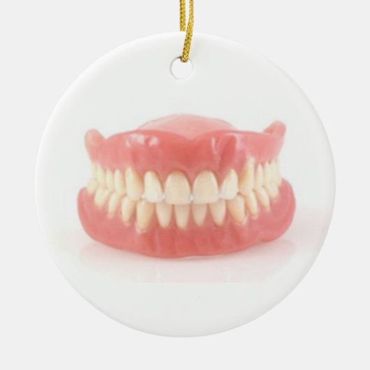 "FALSE TEETH" OVER DE HILL ORNAMENT EN GIFT (Voorkant)
