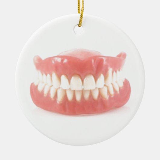 "FALSE TEETH" OVER DE HILL ORNAMENT EN GIFT (Voorkant)