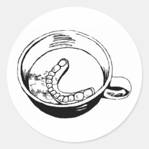 False Teeth Ronde Sticker
