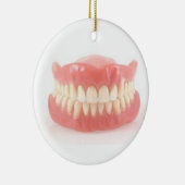 FALSE TEETH VOOR DE BOVEN VAN DE HILL CHRISTMAS KERAMISCH ORNAMENT (Rechts)