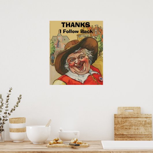 Falstaff, geef tekst, Poster uit (Keuken)