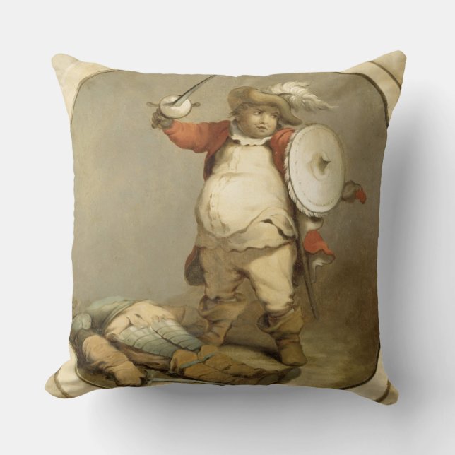 Falstaff with the Body of Hotspur, c.1786 (olie op Kussen (Voorkant)