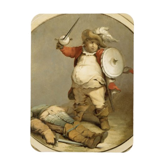 Falstaff with the Body of Hotspur, c.1786 (olie op Magneet (Verticaal)