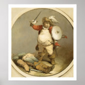 Falstaff with the Body of Hotspur, c.1786 (olie op Poster (Voorkant)