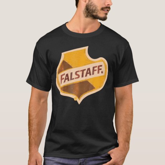 Falstaffs Bier Amerikaanse Brouwerij- Noodlijdend T-shirt (Voorkant)