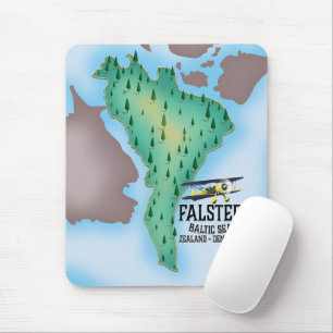 Falster eiland Denemarken reisposter. Muismat