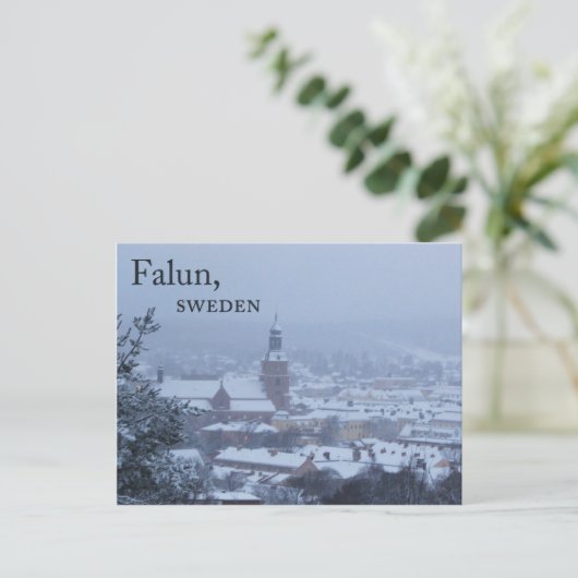 Falun, Briefkaart Zweden (Staand voorkant)